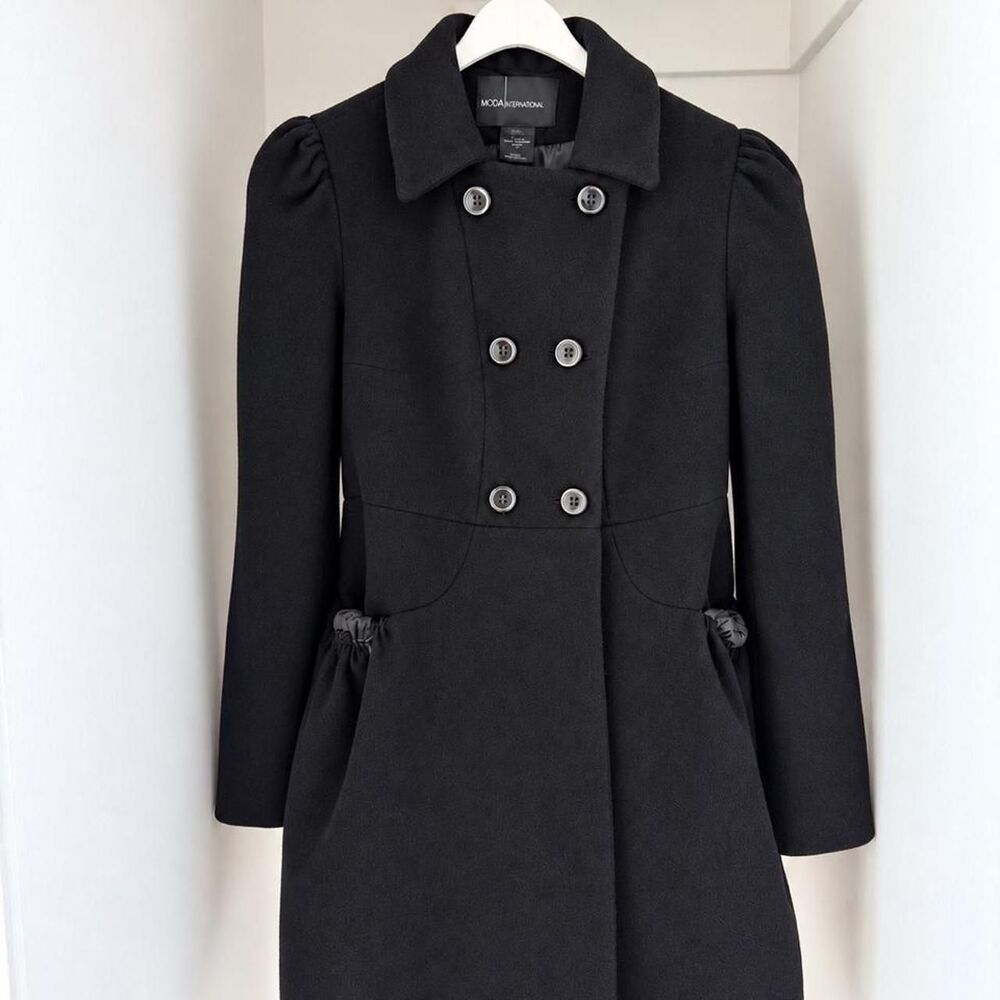 Moda-international Women's Black Coat